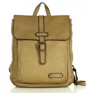 K42 Fait-main sac à dos cuir  femmes urbain. Cuir italien vintage | Noir Marron Vert Beige